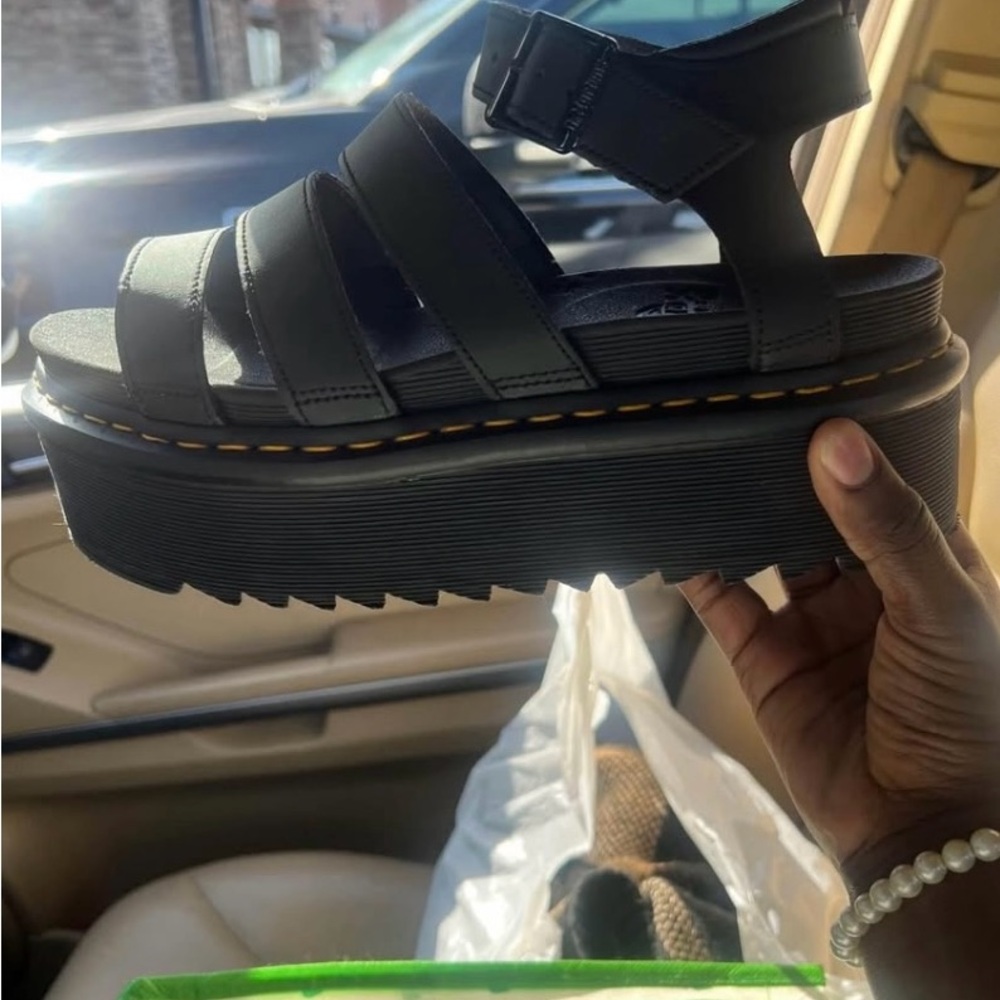 Dr. Martens Blaire Hydro Leather Strap Sandals